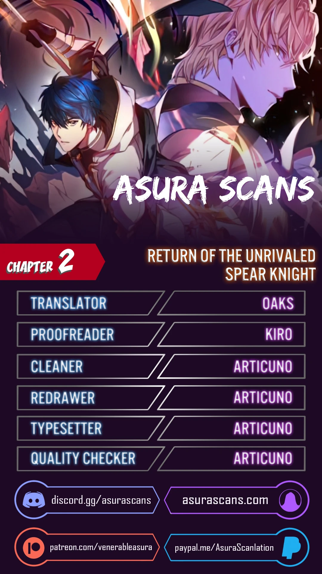 Return of The Unrivaled Spear Knight Chapter 2 Page 1