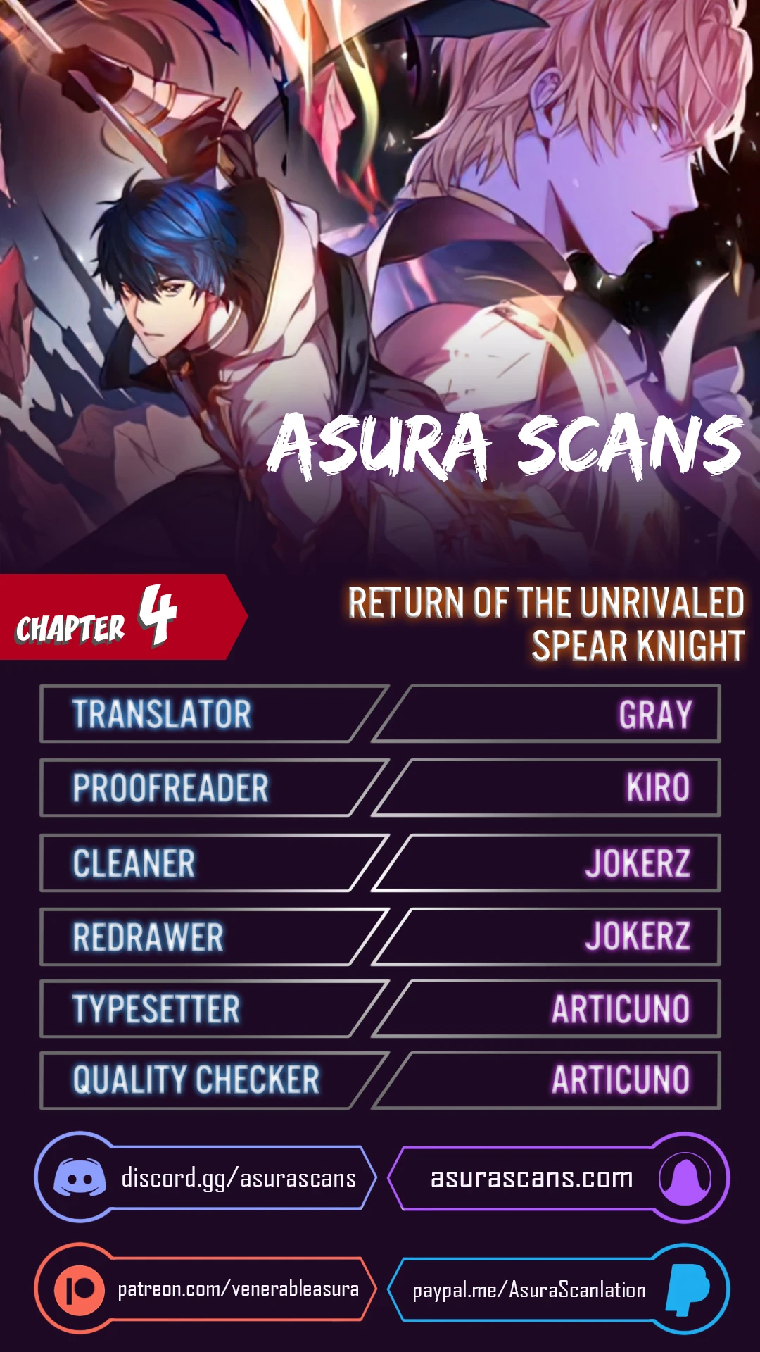 Return of The Unrivaled Spear Knight Chapter 4 Page 1