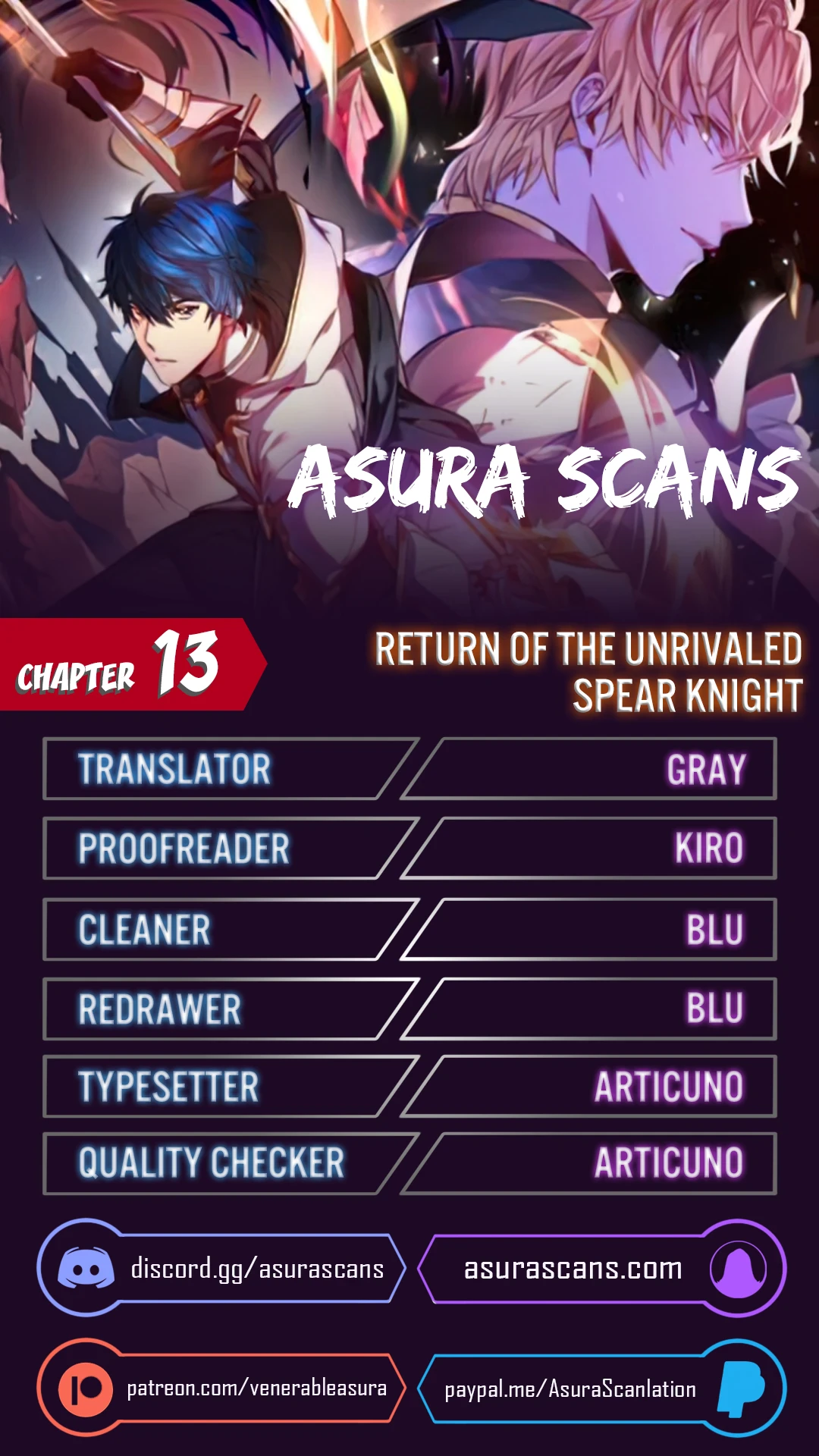 Return of The Unrivaled Spear Knight Chapter 13 Page 1