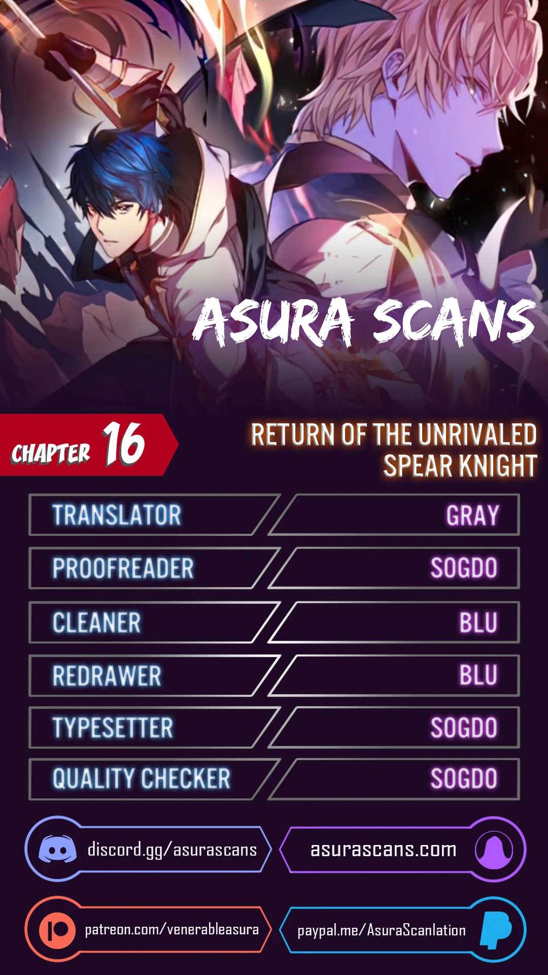 Return of The Unrivaled Spear Knight Chapter 16 Page 1