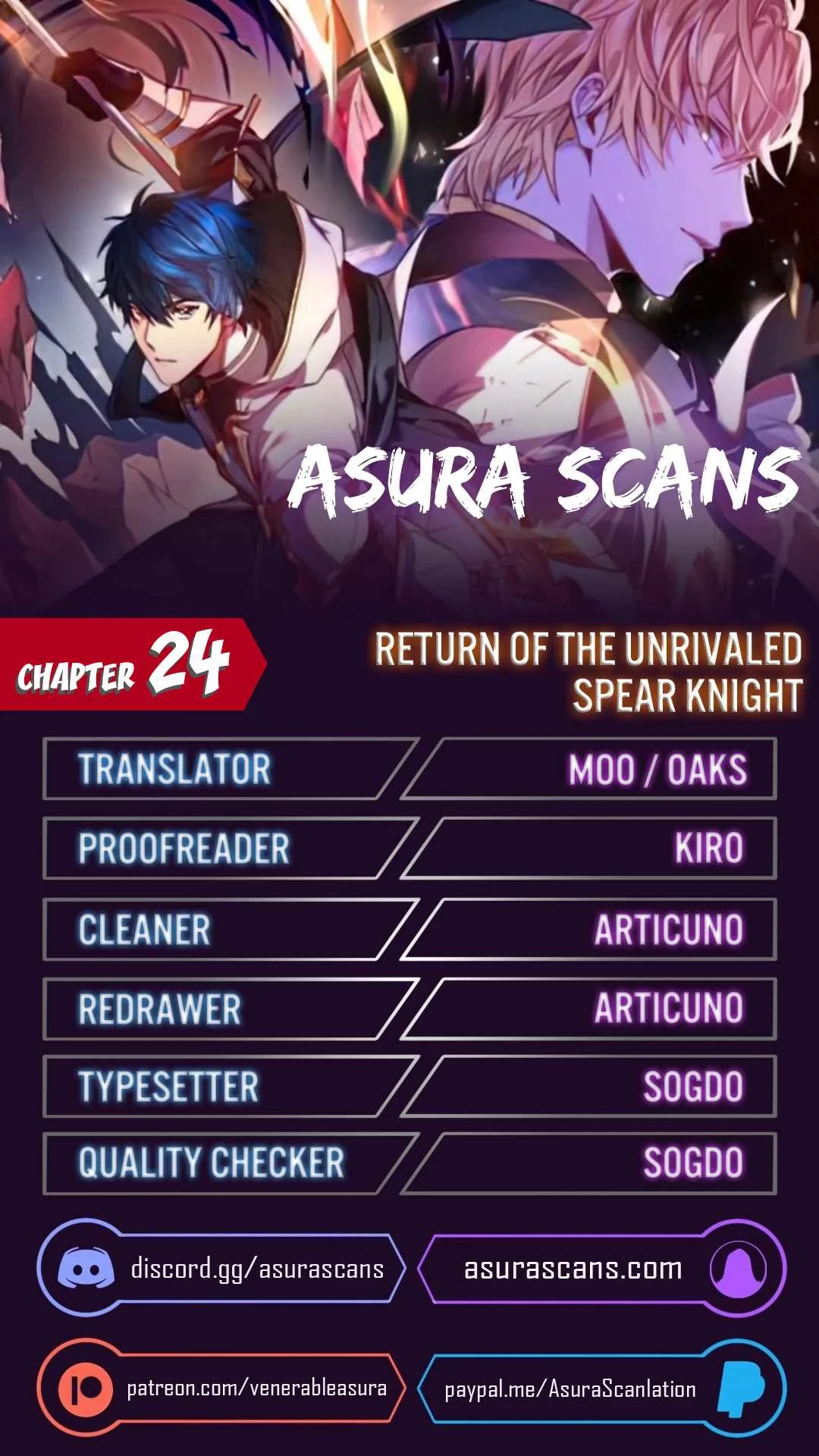 Return of The Unrivaled Spear Knight Chapter 24 Page 1