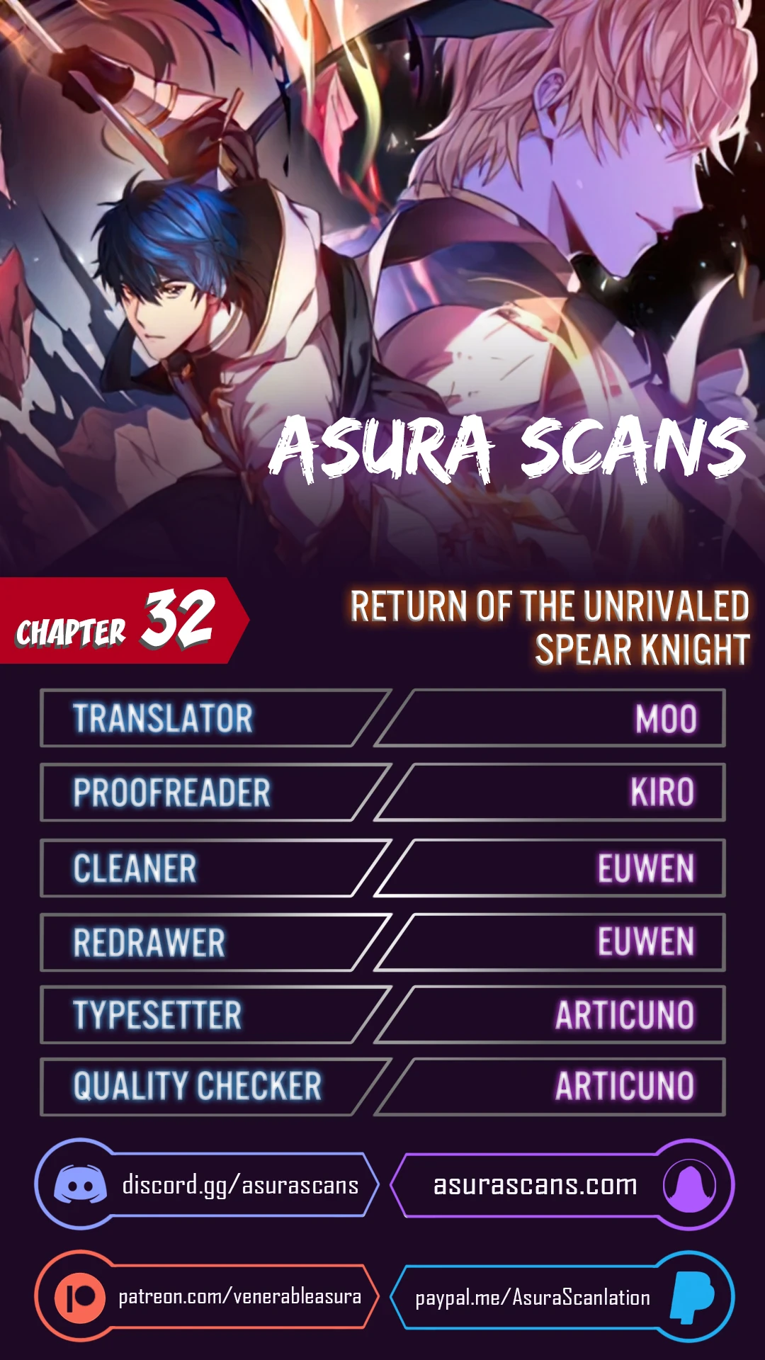 Return of The Unrivaled Spear Knight Chapter 32 Page 1