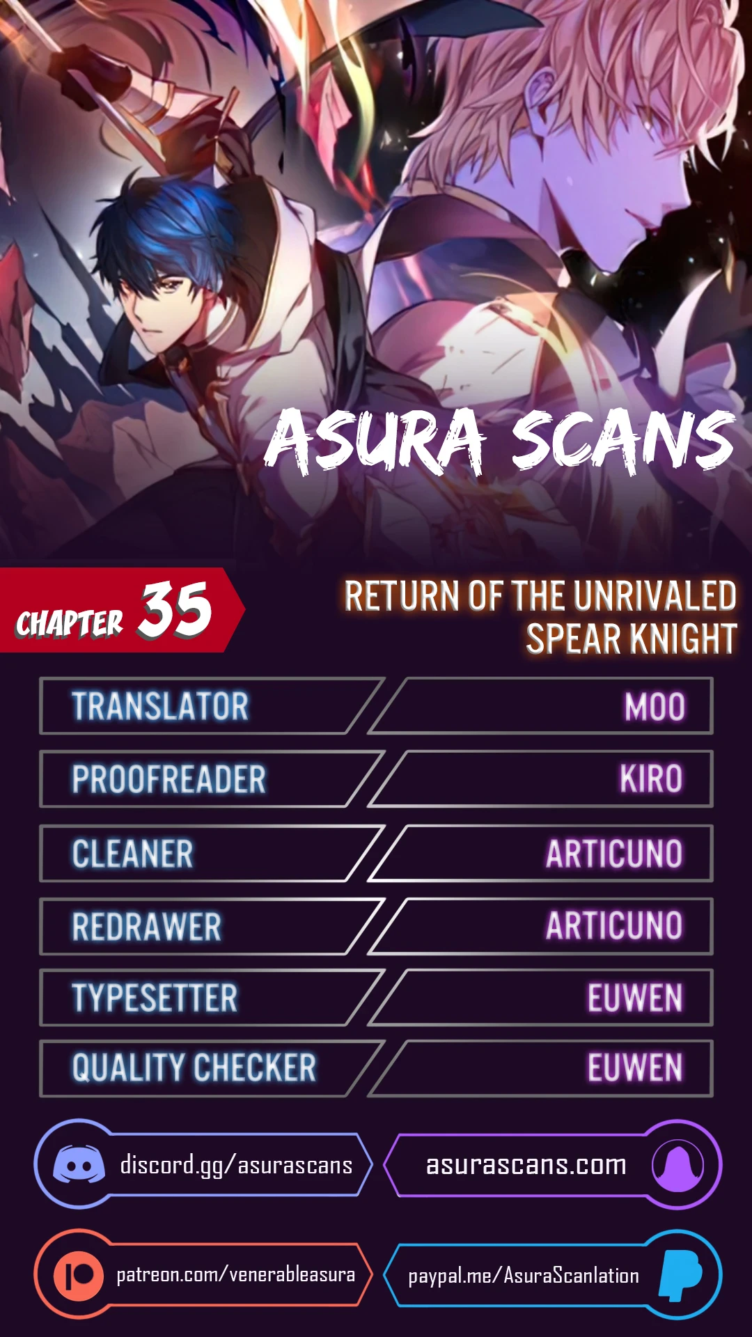 Return of The Unrivaled Spear Knight Chapter 35 Page 1