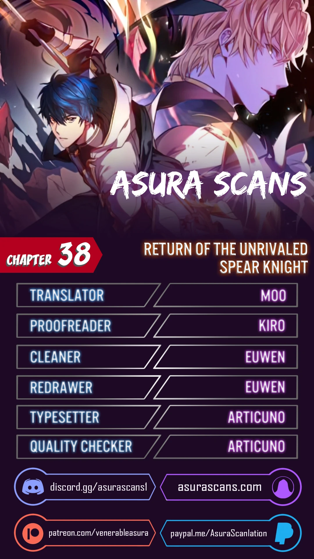 Return of The Unrivaled Spear Knight Chapter 38 Page 1
