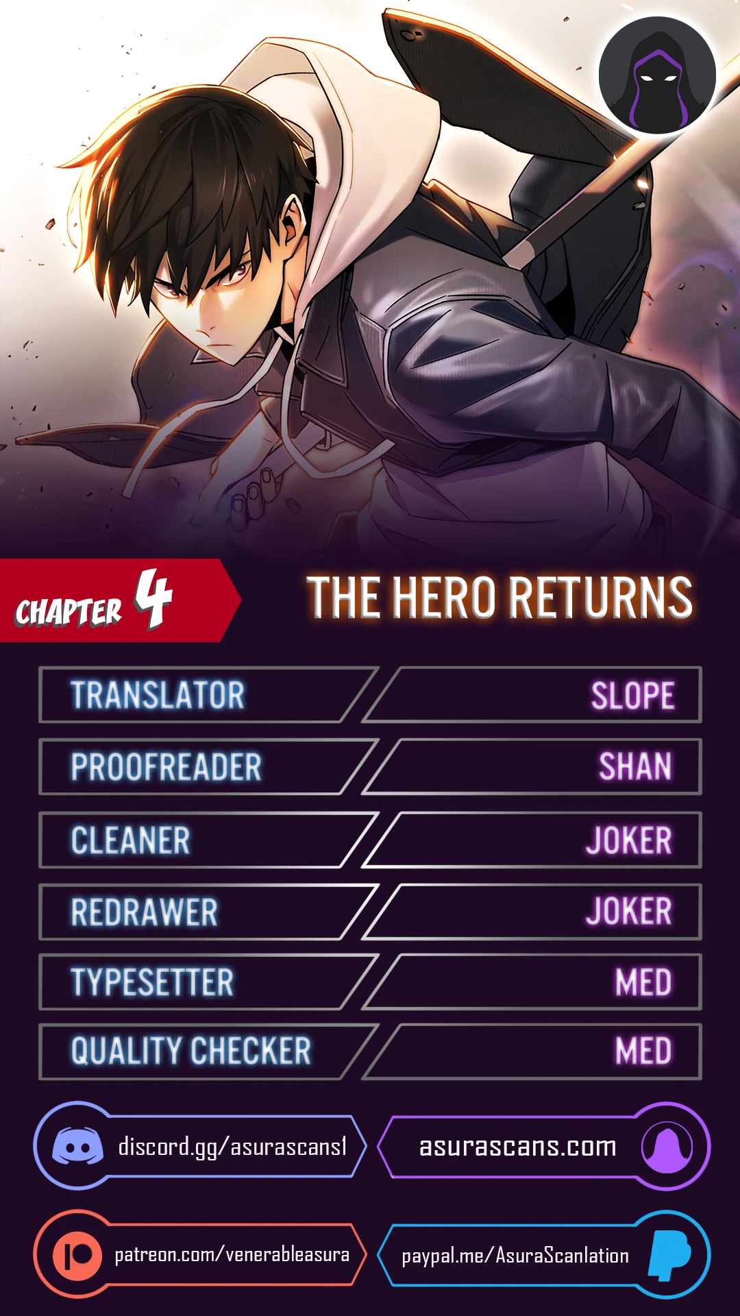 The Hero Returns Chapter 4 Page 1
